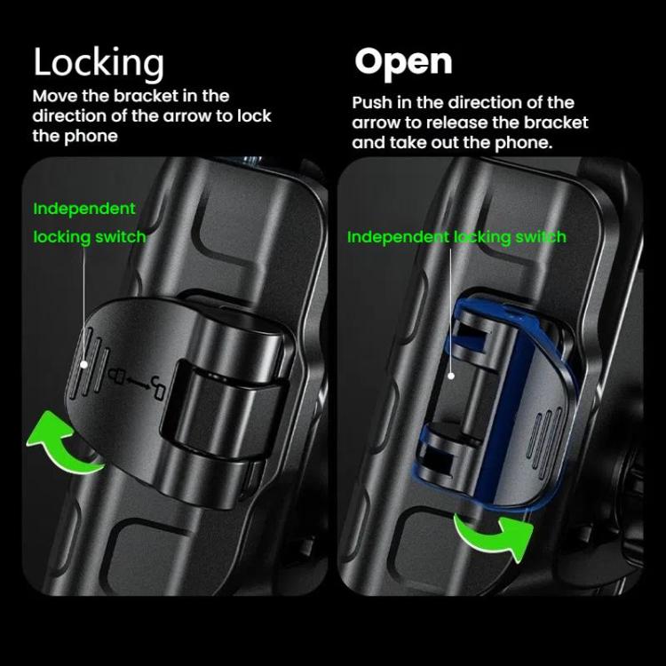 Kewig Motorcycle Bicycle Non-Blocking Mobile Phone Camera Navigation Bracket(M8SP-C3) by Kewig