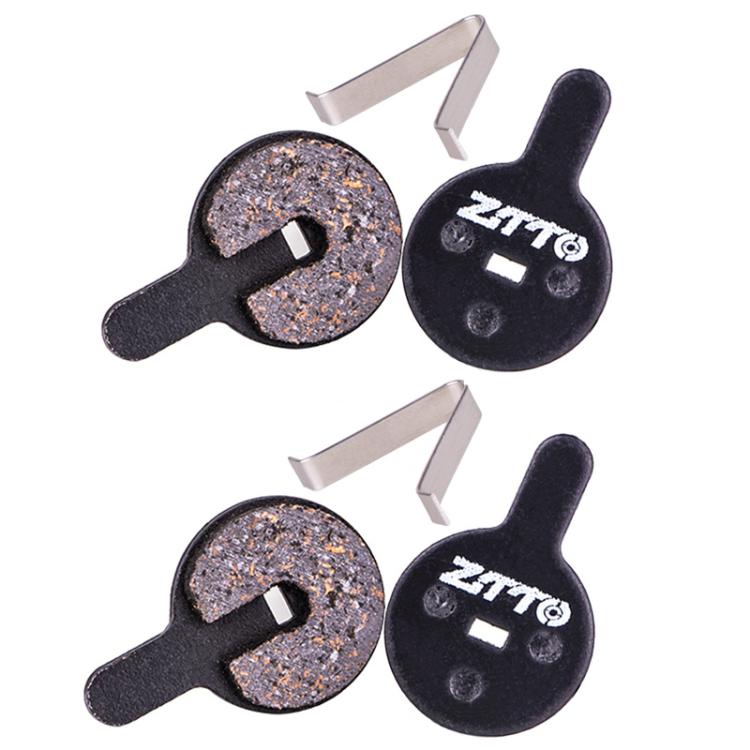 2pairs ZTTO Bicycle Disc Braking Pads Mountain Bike Semi-Metallic Resin Brake Pads, Model: MS-07C With Hole by ZTTO