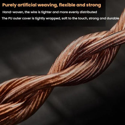 CVJ VS400 Interchangeable Audio Plug Oxygen-Free Copper Headphone Upgrade Cable, Style: Type-C S Pin by CVJ