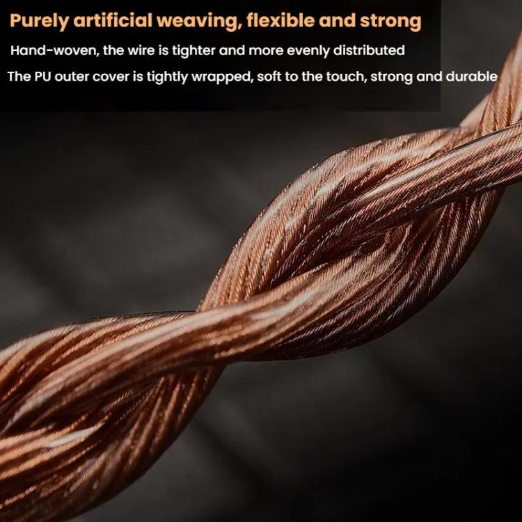 CVJ VS400 Interchangeable Audio Plug Oxygen-Free Copper Headphone Upgrade Cable, Style: Type-C 0.78mm by CVJ