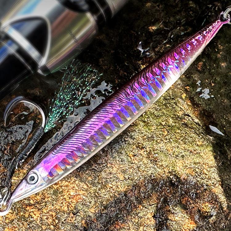 35G PROBEROS LF151 Long-Distance Casting Sinking Lure 3D Fast-Draw Sea Fishing Mackerel Hook(C) by PROBEROS