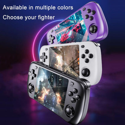 H36S 3.5 Inch IPS HD Screen Retro PSP Game Console Linux System GBA Handheld Video Game Console, Memory: 64G(Purple) by bashfashion