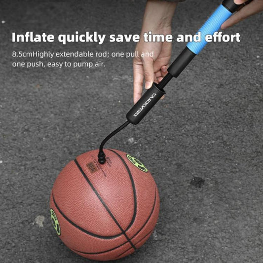 Ball Hose Inflator Portable Bicycle Pump(Black Blue) by bashfashion