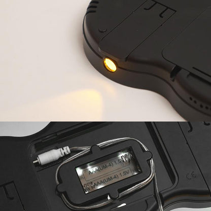 Living Room Digital Wall Clock LED Electronic Clock With Light Multi-Function Remote Control Alarm Clock(Blue Light) by bashfashion