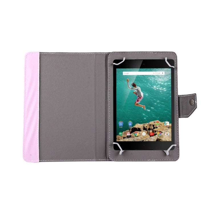 9 inch Tablets Leather Case Crazy Horse Texture Protective Case Shell with Holder for ONDA V891w, Ramos i9s Pro & Win8, Colorfly i898W & i898A(Pink) by bashfashion
