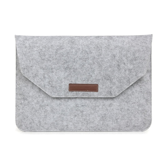 11.6 inch Universal Fashion Soft Sleeve Bag Case Tablet Laptop Felt Bag for MacBook Air 11.6 inch, Size: 33x22x1cm(Grey) by bashfashion